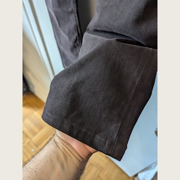 RE-HASH - Rubens cotton lyocell brown pants - Sz 35 - Picture 5 of 10